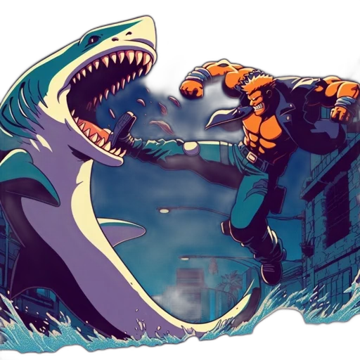 creature, concept art, comic book art, pixel art transparent PNG cut-out