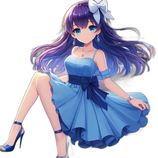 dress, staff, crown, flower transparent PNG cut-out