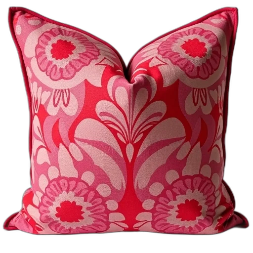 furniture, photorealistic, 3d render, red transparent PNG cut-out