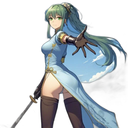 staff, sword, weapon, dress transparent PNG cut-out