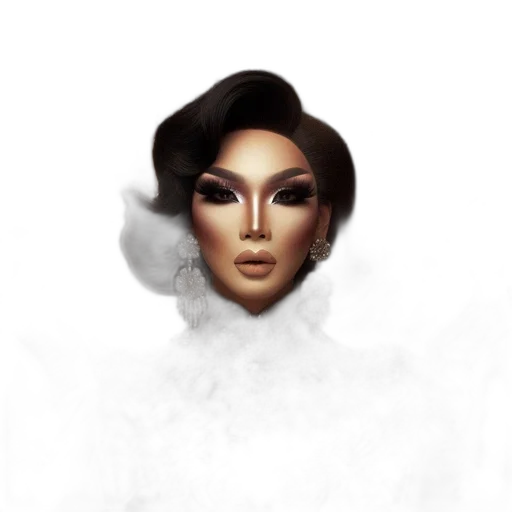 face, crown, mask, hair transparent PNG cut-out