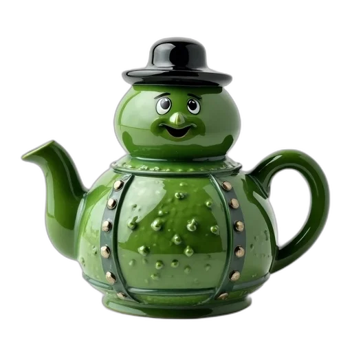 3d render, photorealistic, green, ceramic transparent PNG cut-out