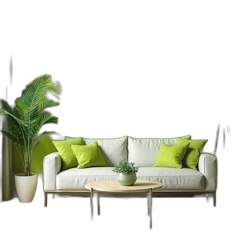 furniture, 3d render, photorealistic, concept art transparent PNG cut-out