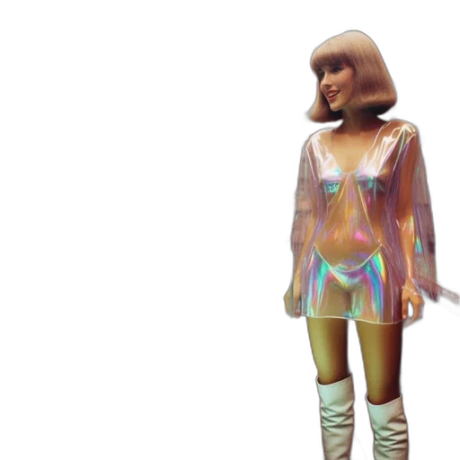 jacket, dress, robot, 3d render transparent PNG cut-out