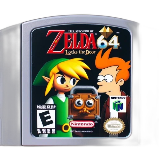 nintendo, game, cartridge, labeled transparent PNG cut-out