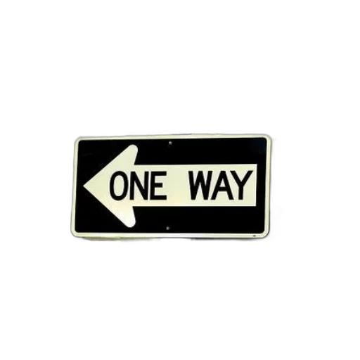 black, white, one, way transparent PNG cut-out
