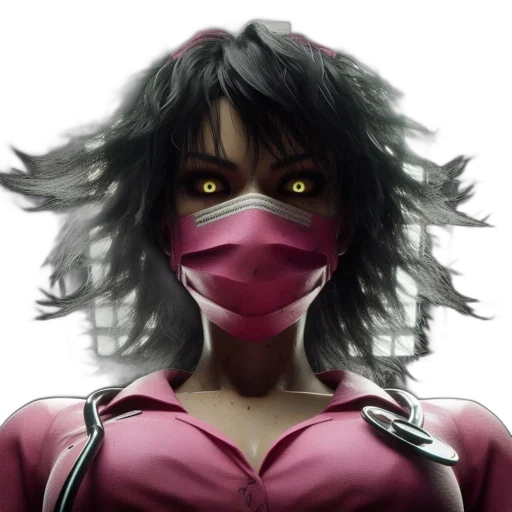 mask, face, concept art, anime transparent PNG cut-out