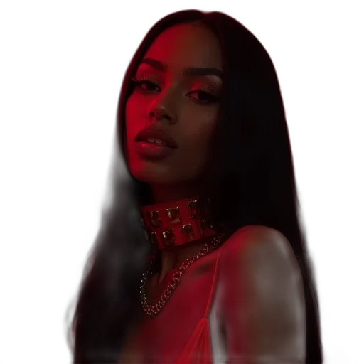 jewelry, neon lights, red, aaliyah transparent PNG cut-out