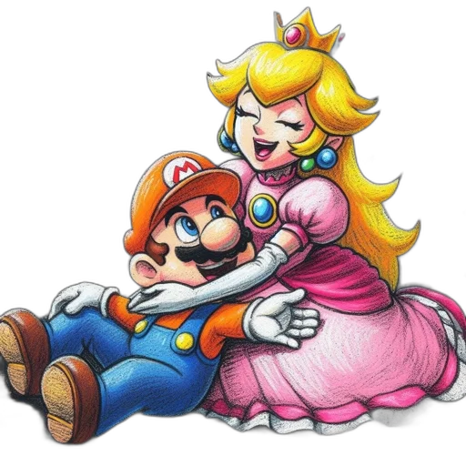 crown, dress, weapon, pixel art transparent PNG cut-out