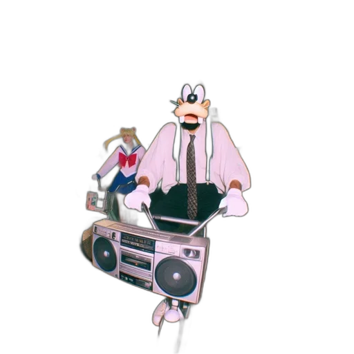 robot, car, staff, weapon transparent PNG cut-out