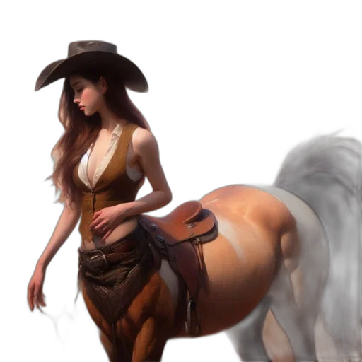 hat, staff, animal, fantasy art transparent PNG cut-out