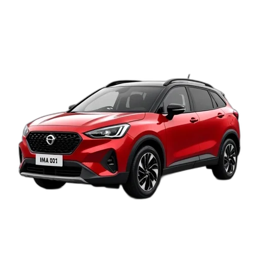 car, red, compact, suv transparent PNG cut-out