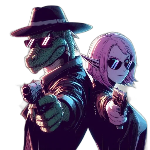 weapon, mask, jacket, concept art transparent PNG cut-out