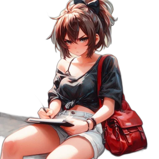 staff, dress, face, weapon transparent PNG cut-out