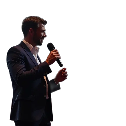 staff, jacket, athlete, talking transparent PNG cut-out