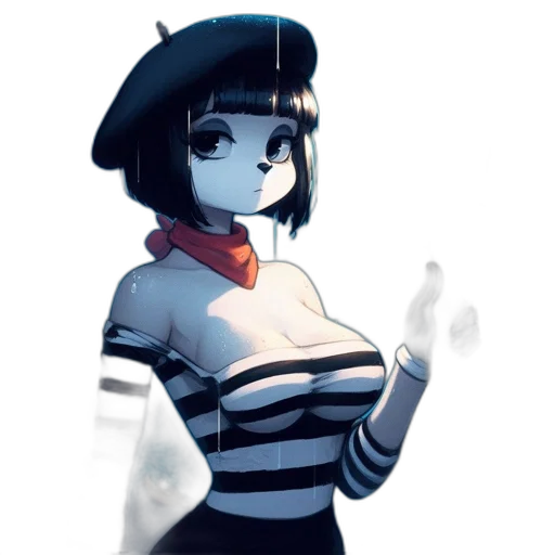 robot, dress, staff, hat transparent PNG cut-out