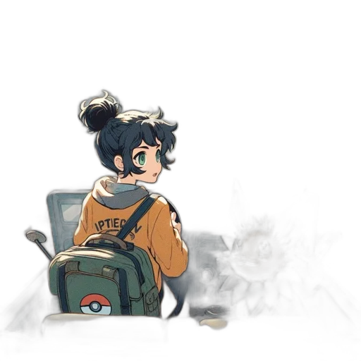 jacket, hair, hat, mask transparent PNG cut-out
