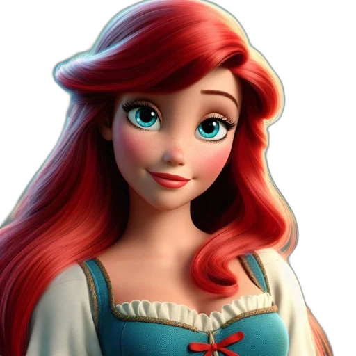 face, dress, crown, hair transparent PNG cut-out