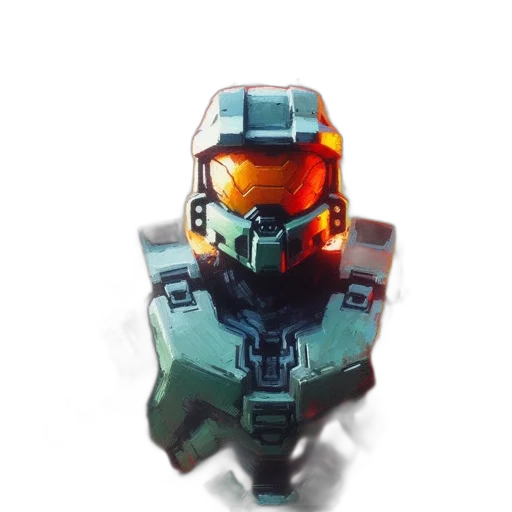 robot, weapon, face, concept art transparent PNG cut-out