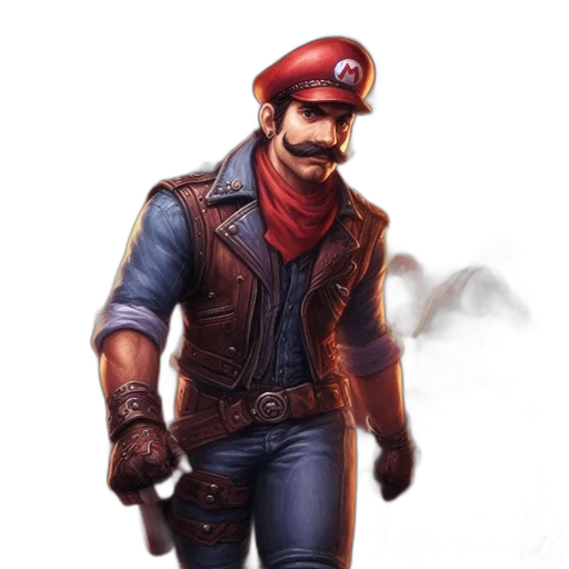 staff, weapon, jacket, hat transparent PNG cut-out