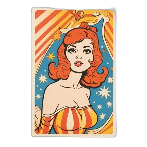 cartoon, comic book art, illustration, woman transparent PNG cut-out