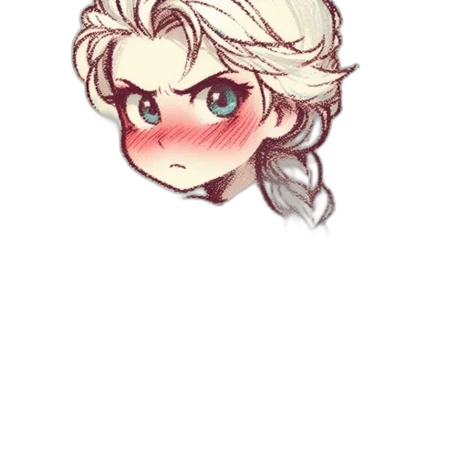 hair, face, watercolor, anime transparent PNG cut-out