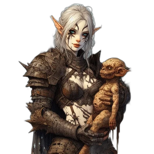 dragon, creature, staff, fantasy art transparent PNG cut-out