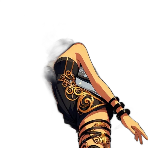 shoes, dress, mask, staff transparent PNG cut-out