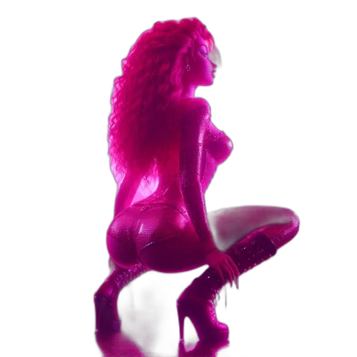 dress, hair, shoes, staff transparent PNG cut-out