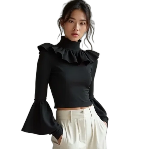 jacket, dress, monochrome, dark transparent PNG cut-out