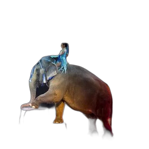 animal, creature, hat, staff transparent PNG cut-out