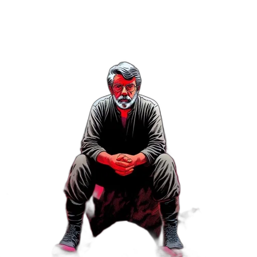 mask, jacket, comic book art, concept art transparent PNG cut-out