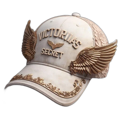 hat, victoria, secret, promotional transparent PNG cut-out