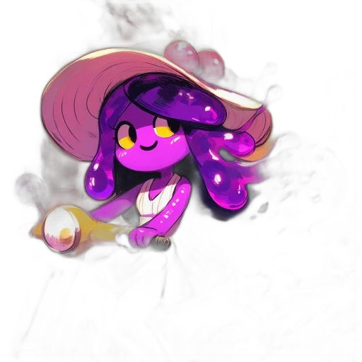 hair, weapon, creature, staff transparent PNG cut-out