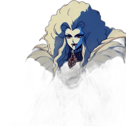 hair, crown, mask, creature transparent PNG cut-out