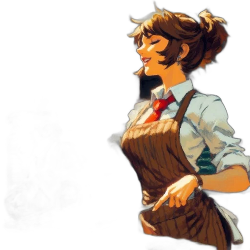 staff, dress, concept art, watercolor transparent PNG cut-out