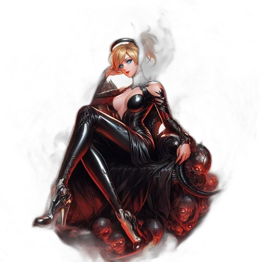 dress, fantasy art, concept art, comic book art transparent PNG cut-out