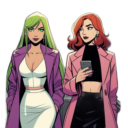 jacket, comic book art, concept art, cartoon transparent PNG cut-out