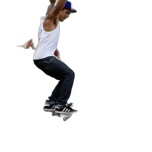 man, white, tank, top transparent PNG cut-out