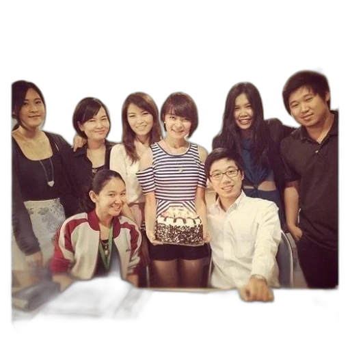 staff, group, people, pose transparent PNG cut-out
