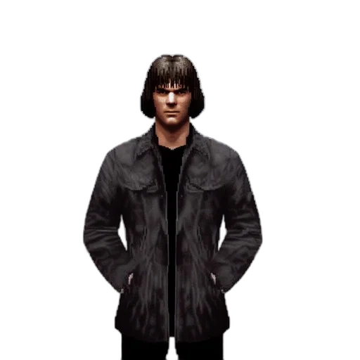 jacket, concept art, pixel art, 3d render transparent PNG cut-out