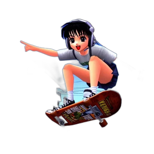 3d render, anime, vaporwave, cartoon transparent PNG cut-out