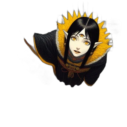 mask, crown, staff, dragon transparent PNG cut-out