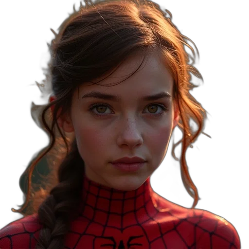 face, hair, dress, crown transparent PNG cut-out