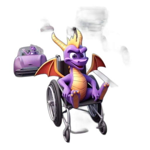 dragon, creature, staff, animal transparent PNG cut-out