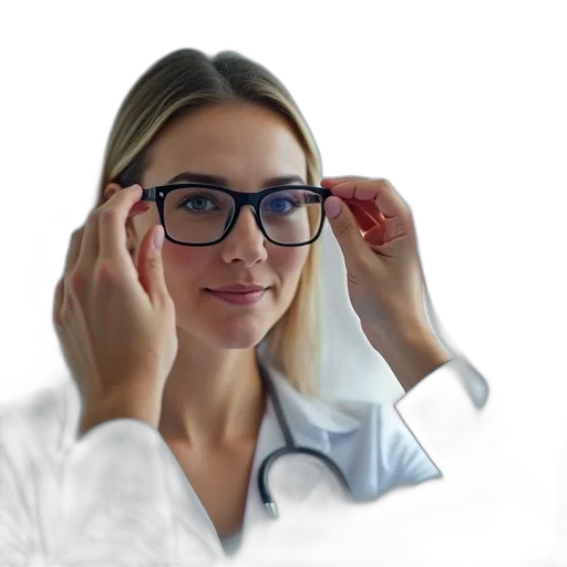 staff, face, photorealistic, woman transparent PNG cut-out