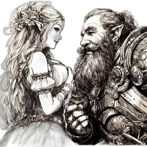 fantasy art, concept art, pencil sketch, comic book art transparent PNG cut-out