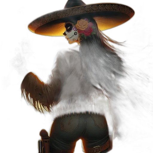 mask, hat, staff, dragon transparent PNG cut-out