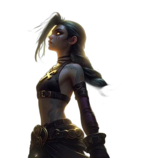 staff, concept art, cyberpunk, fantasy art transparent PNG cut-out
