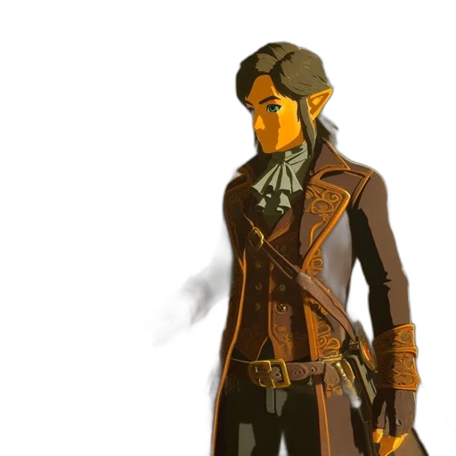 jacket, staff, concept art, fantasy art transparent PNG cut-out